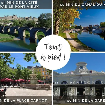 Le Nid - Tout A Pied - Wifi Carcassonne Extérieur photo